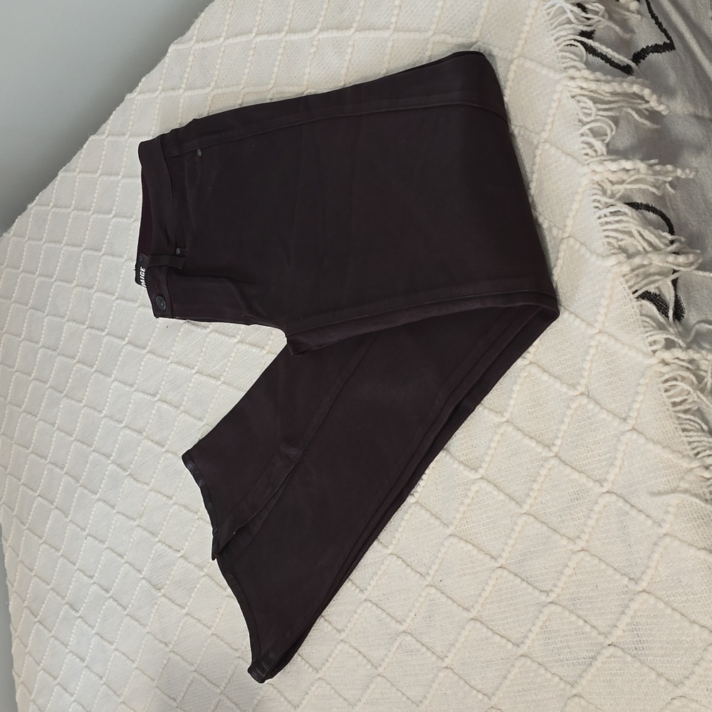 PAIGE Dark Brown Boot Cut Pants